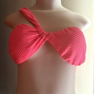 Aerie Jacquard pink Bikini Top Size M